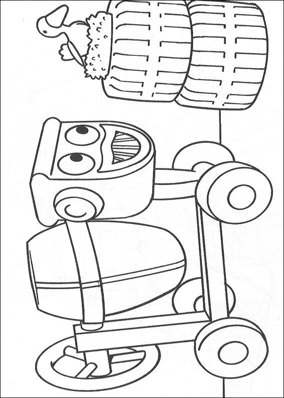 Plansa de colorat cu Bob Constructorul 11 3